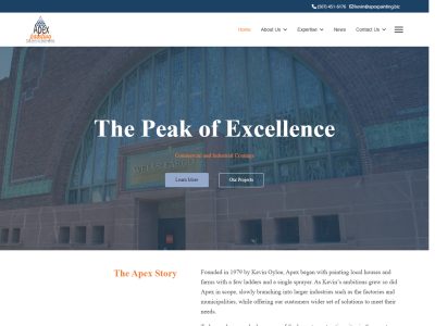 Apex Painting website screenshot