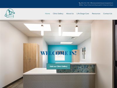 Lockwood Vet Services website screenshot