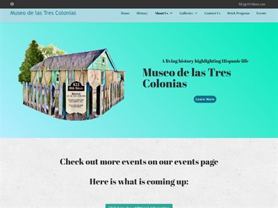 Museo de las Tres Colonias website screenshot