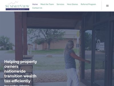 Summit View Advisors website screenshot