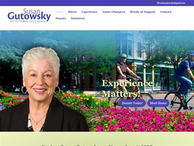 Susan Gutowsky website screenshot
